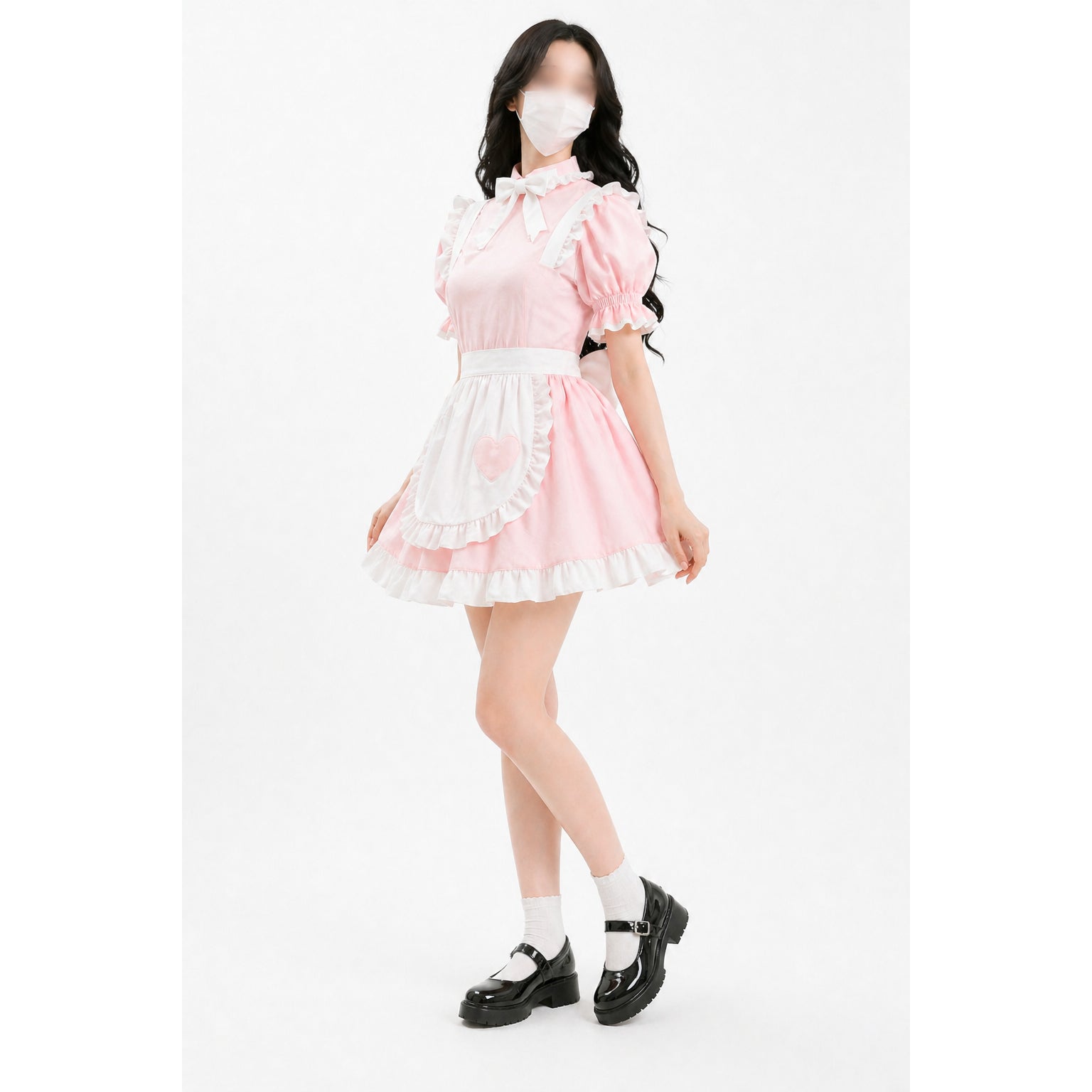 Robe en coton rose G4126