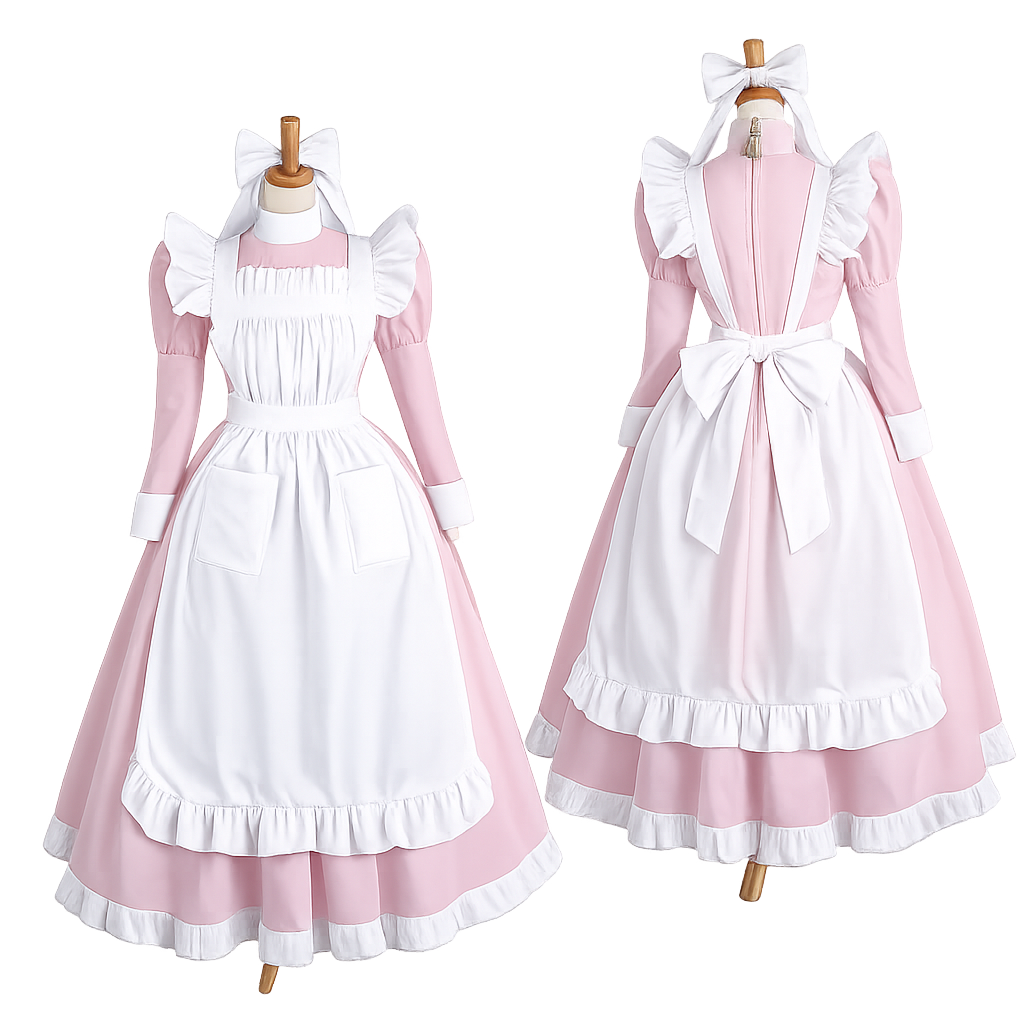 Rosa Baumwollkleid G4132