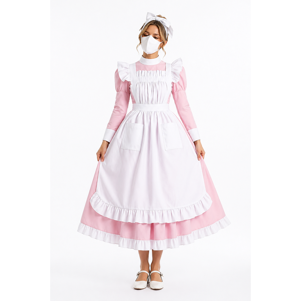 Rosa Baumwollkleid G4132