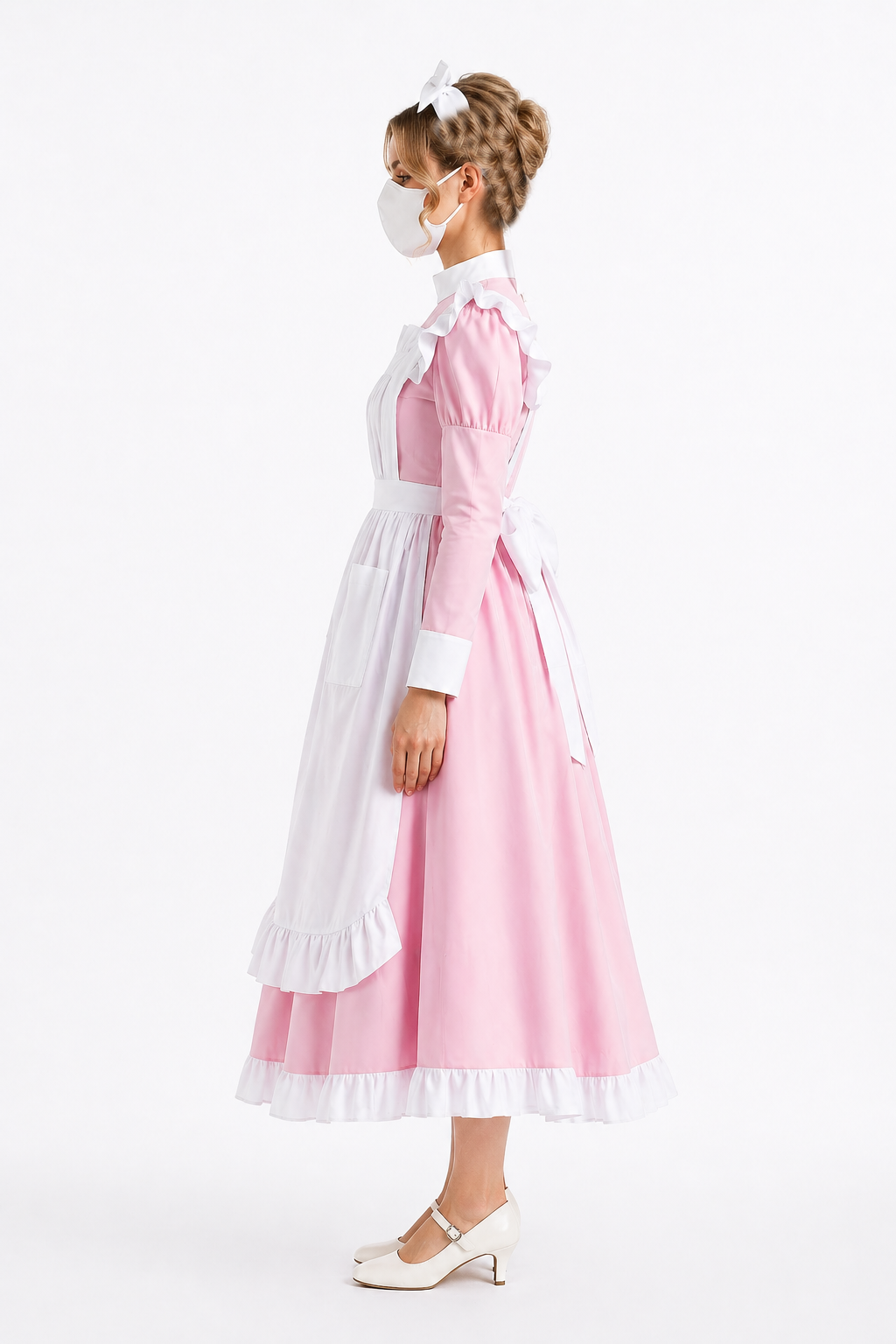 Robe en Coton Rose G4132