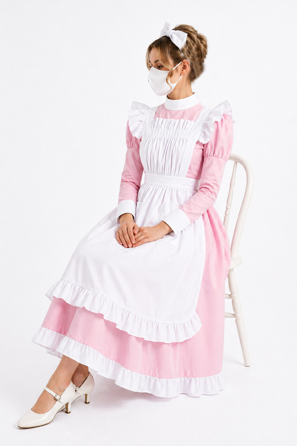 Robe en Coton Rose G4132