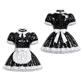 Black Heavy PVC Dress G4133