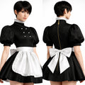 blakc satin dress G4137