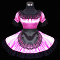 rosa Satin-Kleid G478