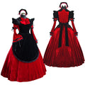rotes Samtkleid G520