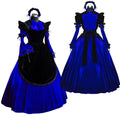 blaues Samtkleid G521