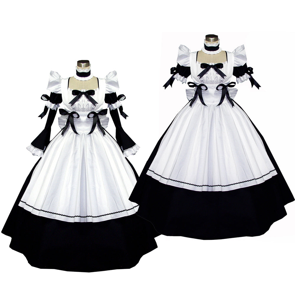 schwarzes Baumwollkleid G526