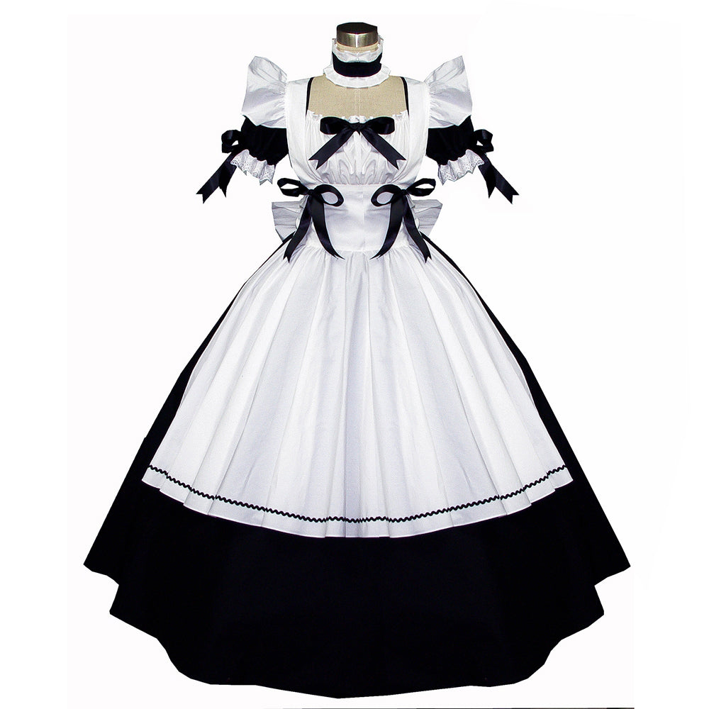 schwarzes Baumwollkleid G526