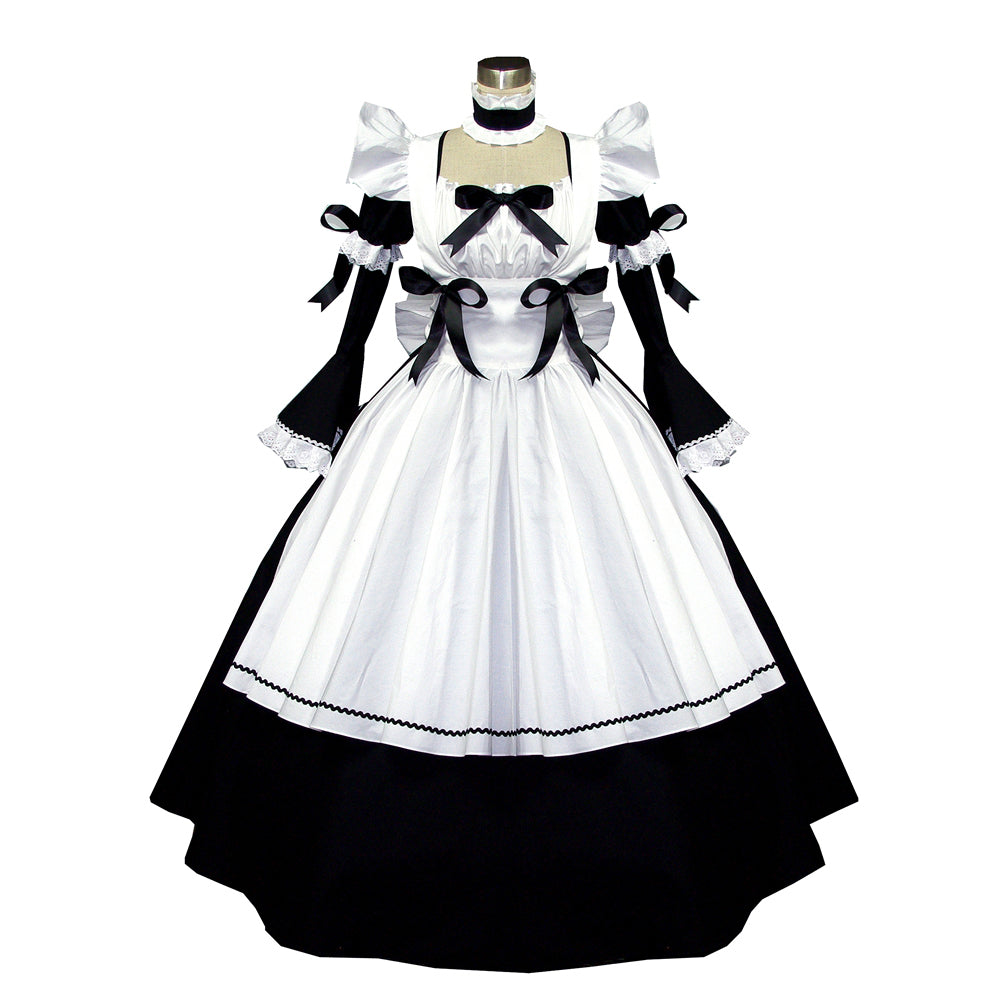 schwarzes Baumwollkleid G526