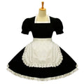 schwarzes Baumwollkleid G581