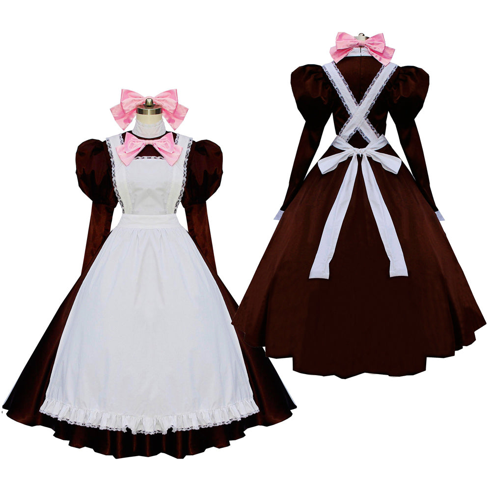 braunes Baumwollkleid G594