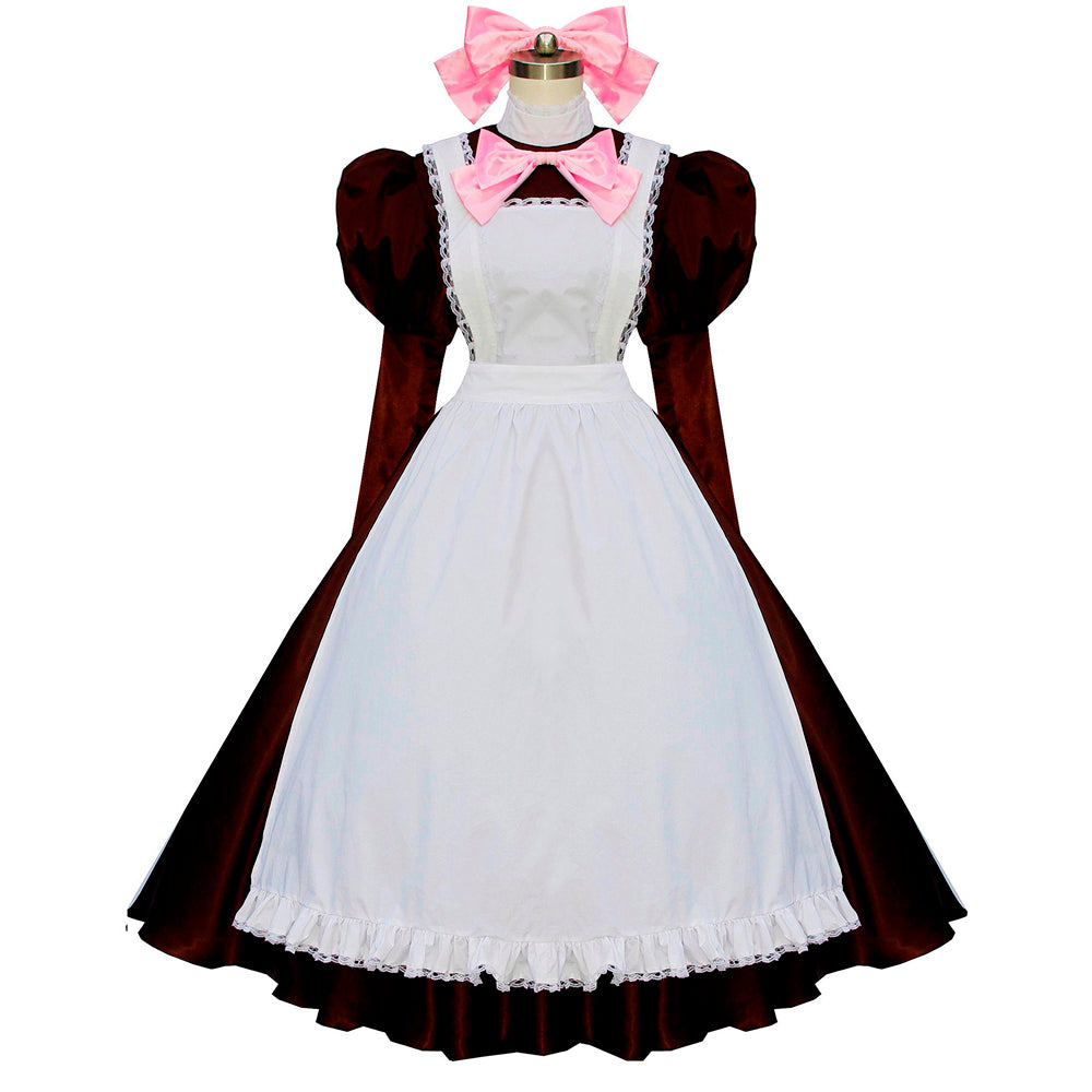 braunes Baumwollkleid G594
