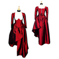 rotes Taftkleid G606
