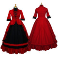 rotes Baumwollkleid G635