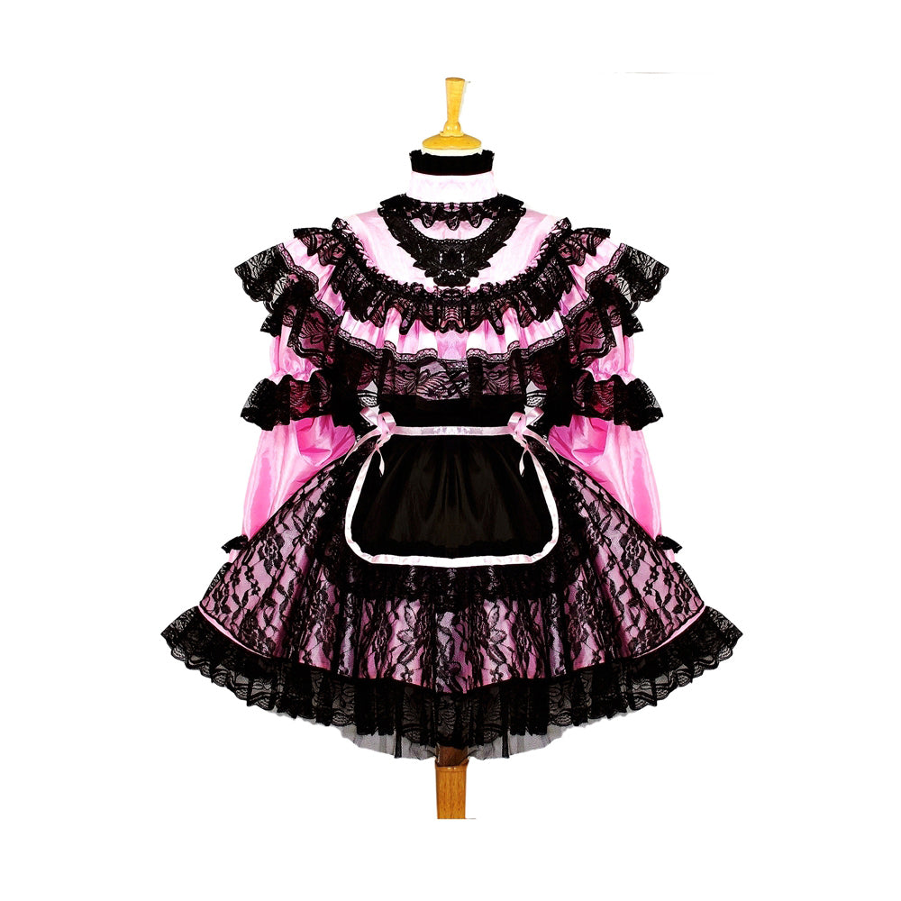 pinkes Taftkleid G661