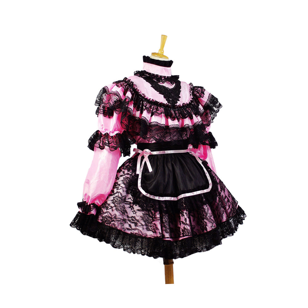 pinkes Taftkleid G661