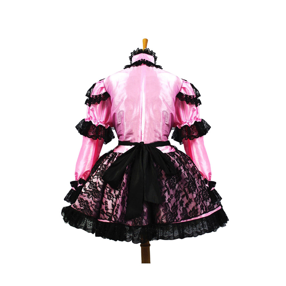 pinkes Taftkleid G661