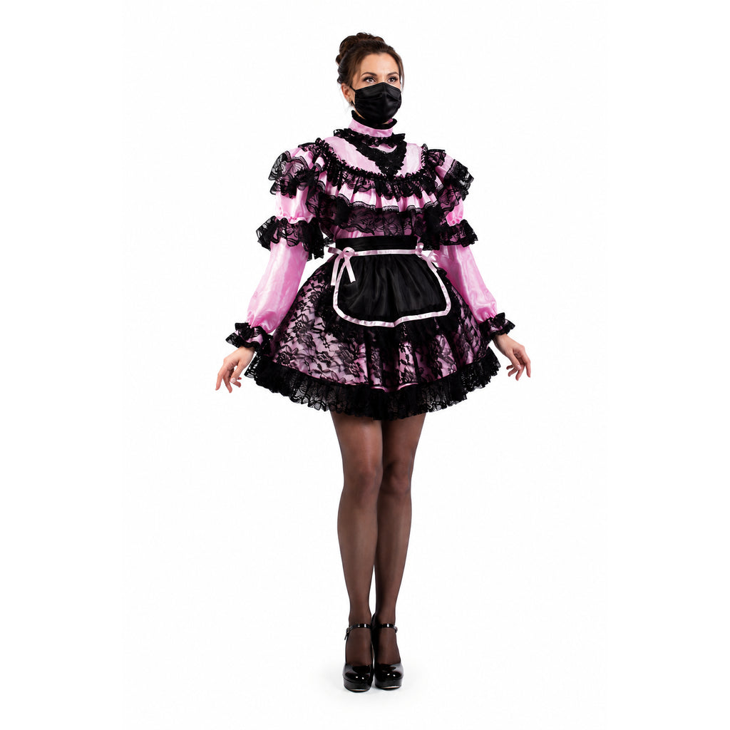 pinkes Taftkleid G661