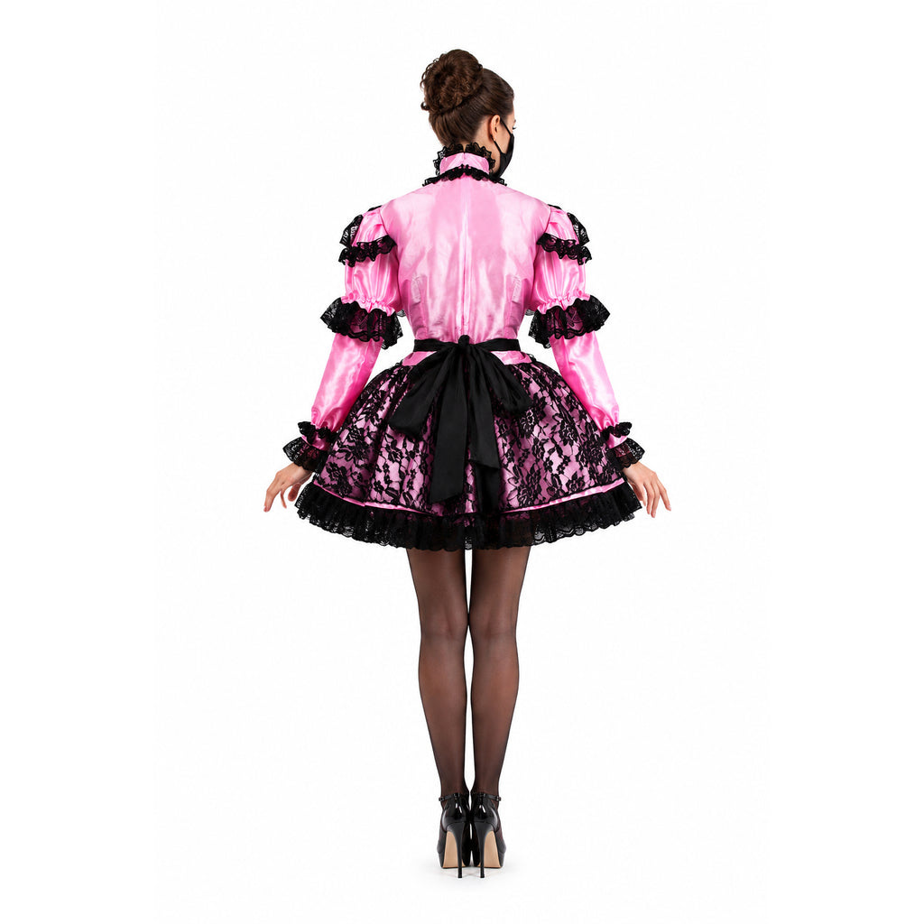 pinkes Taftkleid G661