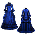blaues Taft-Sissy-Kleid G699