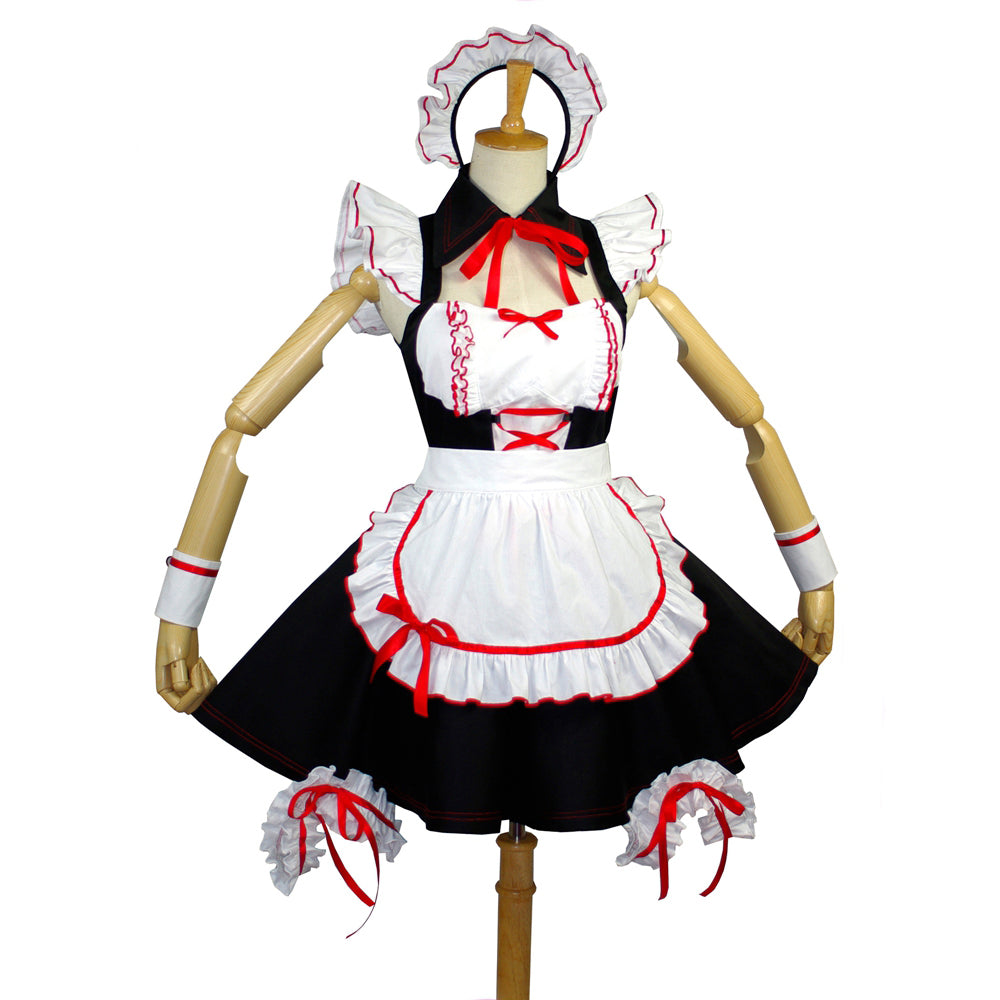 schwarzes Baumwollkleid G726