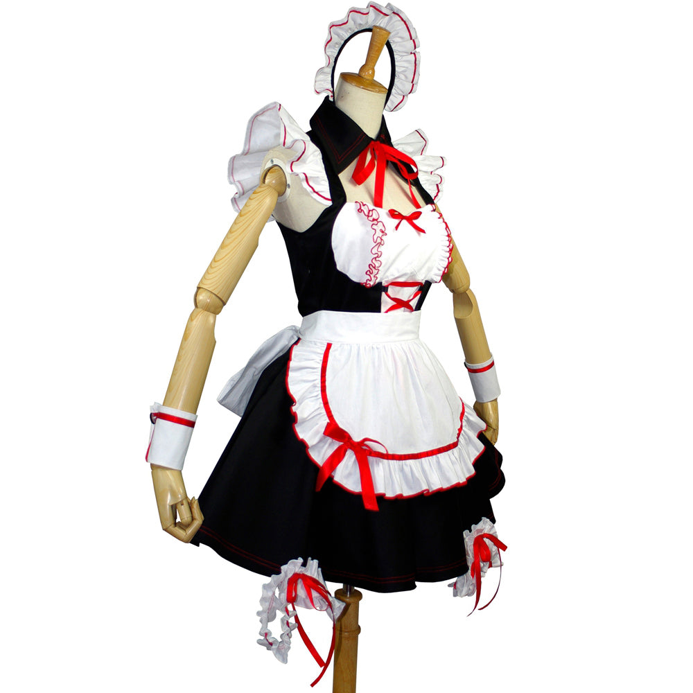 schwarzes Baumwollkleid G726
