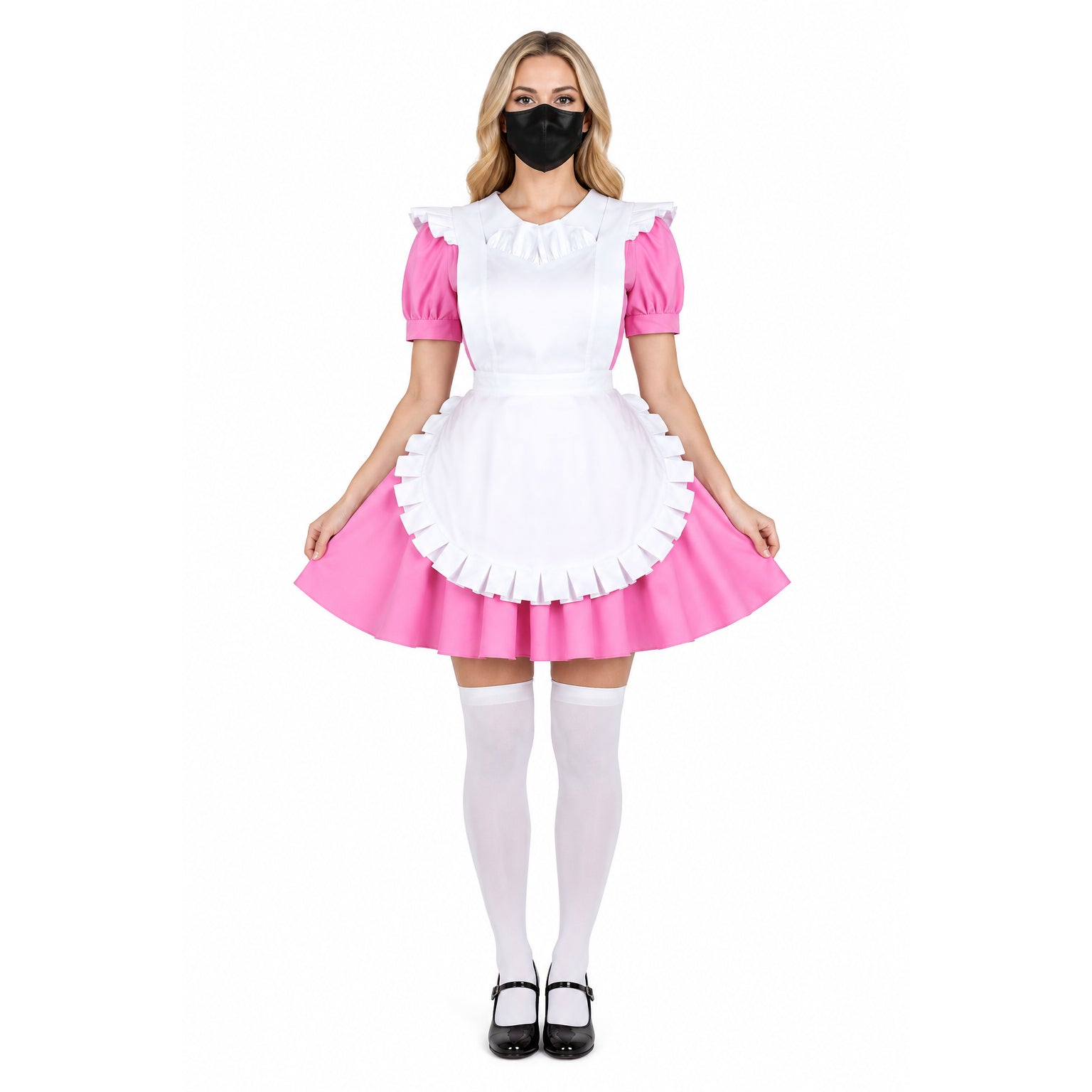 rosa Baumwollkleid G760