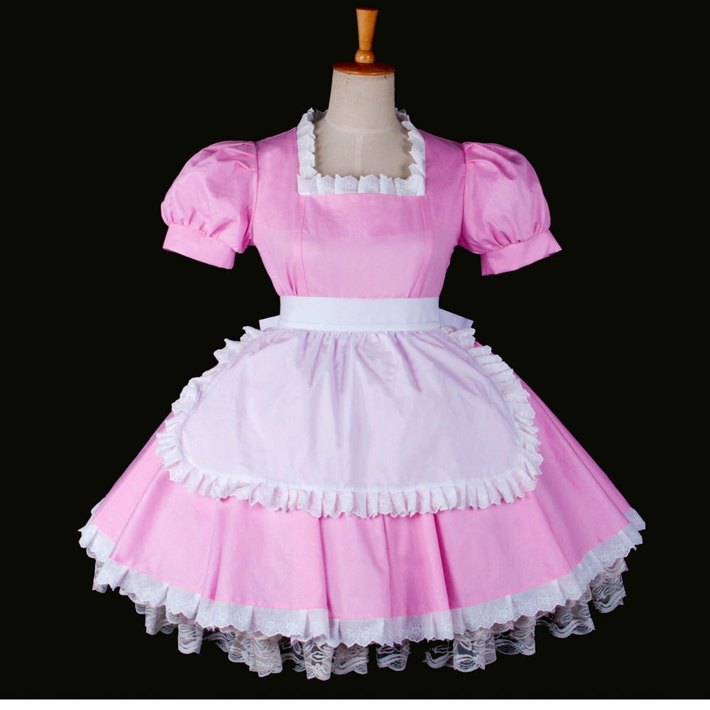 rosafarbenes Baumwollkleid G770