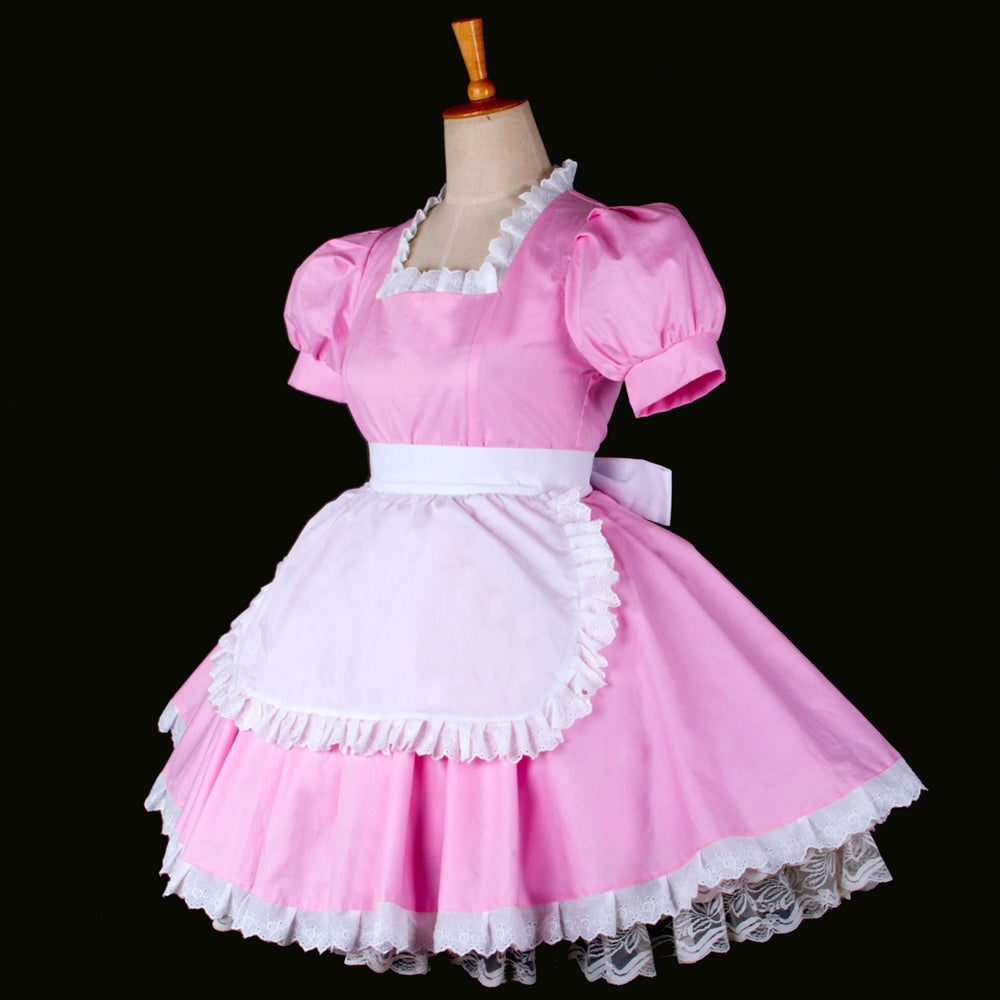 rosafarbenes Baumwollkleid G770
