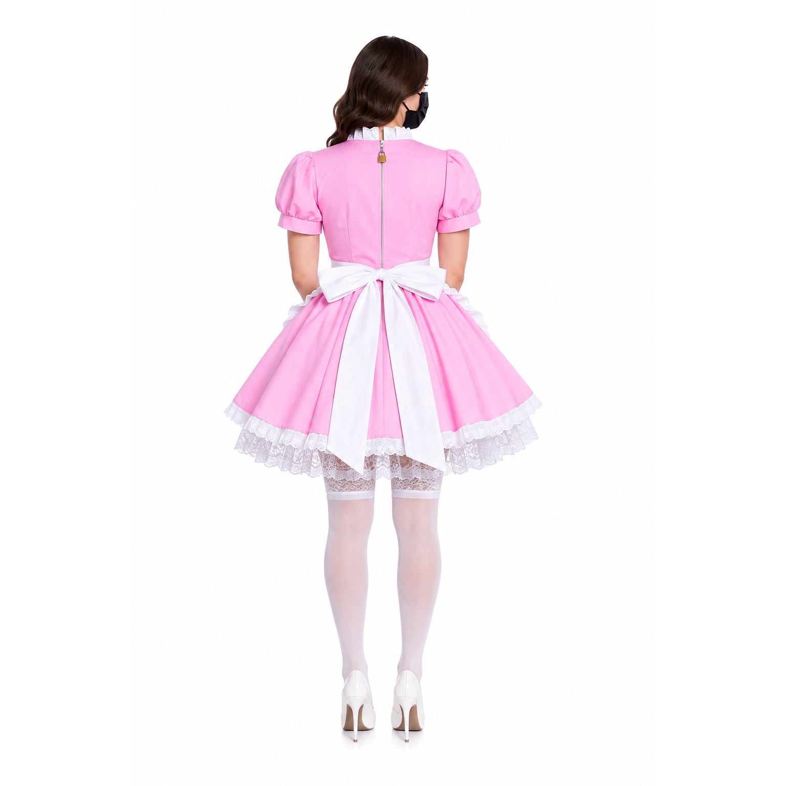 rosafarbenes Baumwollkleid G770