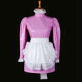 rosa dünnes PVC-Kleid G773