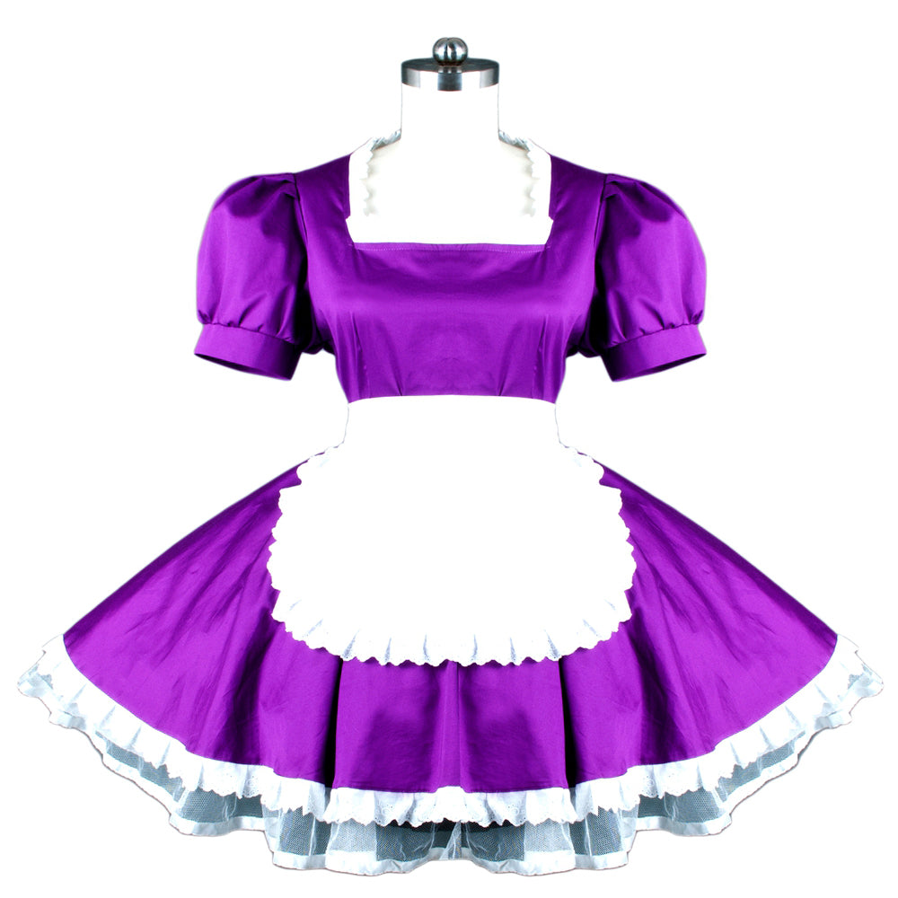 Lila Baumwollkleid G781