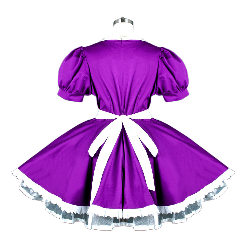 Lila Baumwollkleid G781