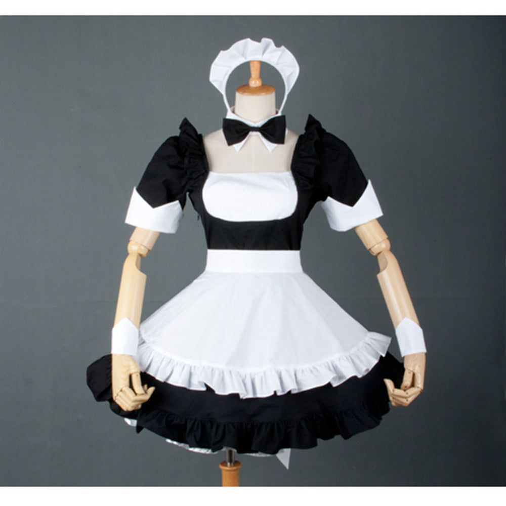 schwarzes Baumwollkleid G783