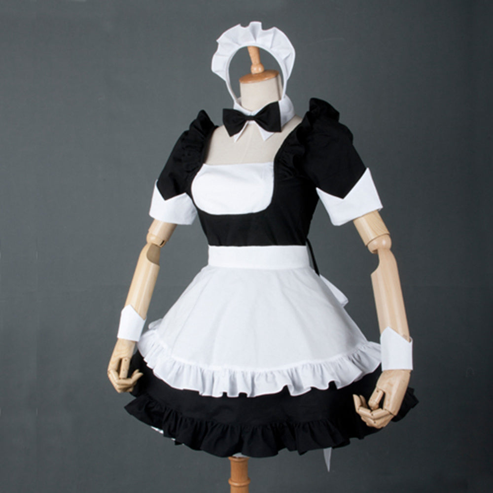 schwarzes Baumwollkleid G783