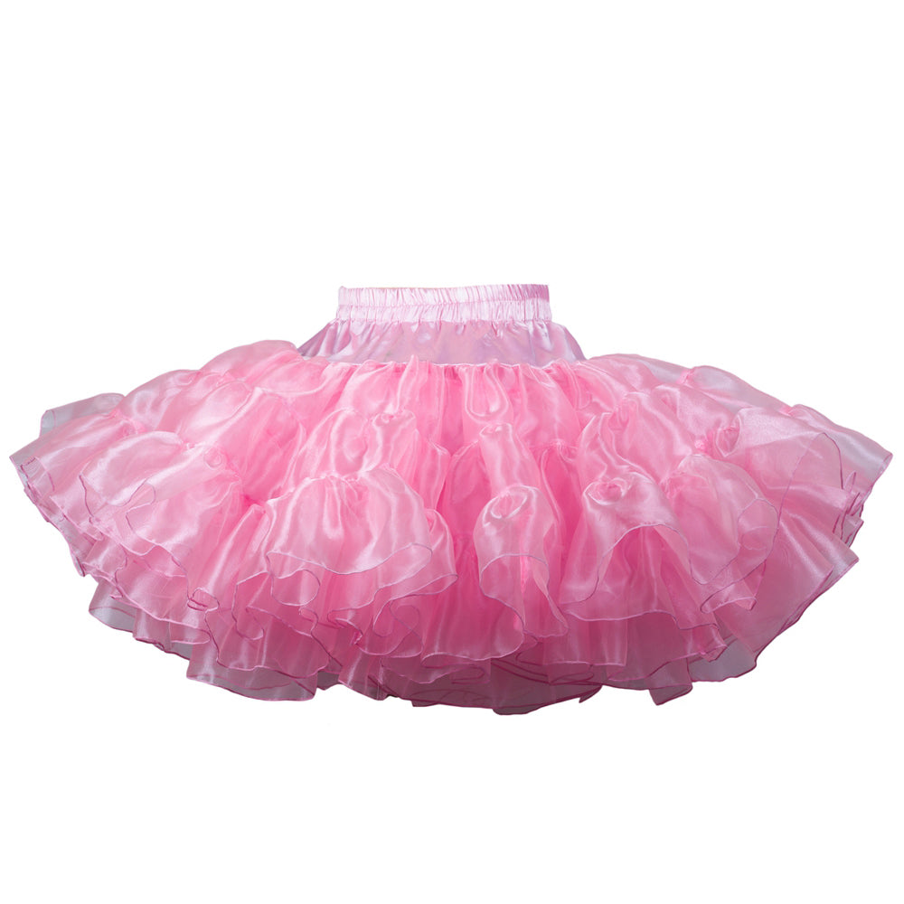 pink organza skirt petticoat T11